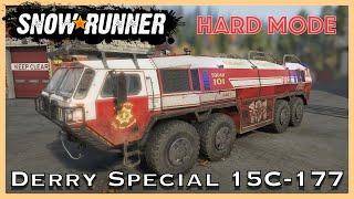 NEW TRUCK! Unlocking the Derry Special 15C-177 fire truck! | SnowRunner Hard Mode [S07E02]