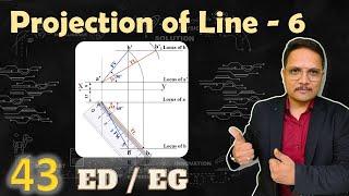 6 - Projection of Line in Engineering Drawing, #Projection