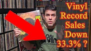 Vinyl Record Sales Drop 33% in 2024?  #vinylcommunity #billboard