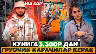 Иш бор кунига 3.300₽ грусчик, карачилар керак Уздан келса билети туланади