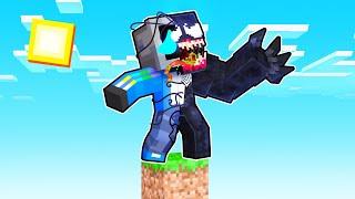 One Block Skyblock With VENOM in Minecraft!