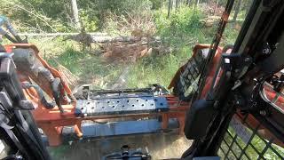 Burning The burn piles #kubota #kubotasvl95