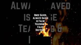 Once Saved Always Saved Is It True or False? #bible #christian #biblestudy #bibleverse #salvation