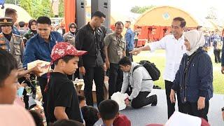 Saat Presiden Jokowi dan Ibu Iriana Berbagi dengan Anak-Anak di Sumatra Barat, 21 Mei 2024