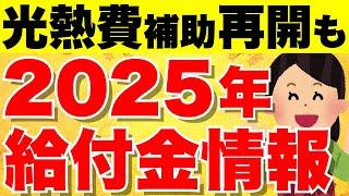 【最新情報】2025年の給付金はどうなる！？電気・ガス代補助も延長！？生活に直結する物価高騰対策関連ニュースを徹底解説！