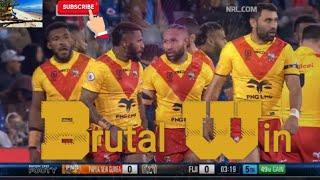 PNG Kumuls Brutal Win over Fiji 2022. Run Hard Tackle Hard Motivation.