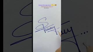 How to the sign Letter.S?️ #calligraphy #signature #art #handwriting