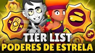 O MELHOR PODER DE ESTRELA PARA CADA BRAWLER NO BRAWL STARS! TIER LIST COMPLETA!