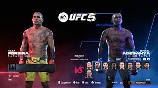 UFC 5 - Alex Pereira Vs Israel Adesanya FULL FIGHT GAMEPLAY (PS5)