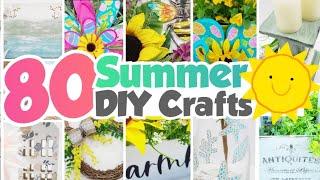 80 GENIUS Summer DIY Crafts For Home Decor