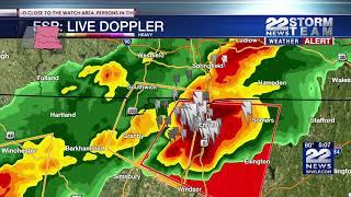 WWLP 2019-09-04 Western Mass Tornado Warning coverage