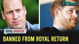 Prince William Enforces Permanent Ban On Harry Returning To Royal Life!