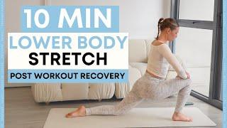 10 MIN LOWER BODY STRETCH | Post workout recovery & nervous system regulation - no talking