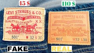 Fake vs Real Levi's 501 Jeans / How to spot fake Levi's Jeans
