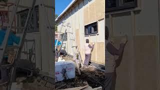 벽산미네랄울 단열재 부착작업 우리가족이 살 집 직접짓는 베또롱부부     step by step building a house by myself #집짓기제주에서셀프집짓기