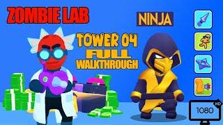 Stealth Master | Hero Ninja in Zombie Lab Hard Tower Level 4.