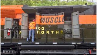 Starting the GN "Hustle Muscle" SD45 (Original EMD 20-645E)