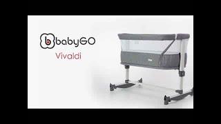 BabyGo Beistellbett Babybett Reisebett Vivaldi by Knirpsenland