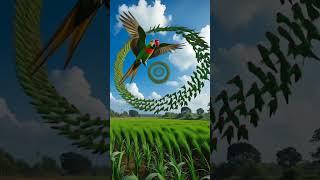 A poor farmer has many peacocks and parrots  #ai #peacock #hen #farmer