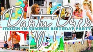  SUMMER BIRTHDAY PARTY PREP | FROZEN PARTY DECORATE DIY | MarieLove