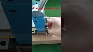 Easy and precise cut Manual creasing matrix cutter working demo for boxmakers! #boxmaker #diemakers