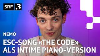 Nemo - «The Code» (Piano Version / ESC 2024 Winner Song) | Livesession | SRF 3