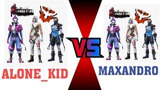 3 vs 3 alone_kid  vs maxandro ||free fire GARENA||maxandro gamer