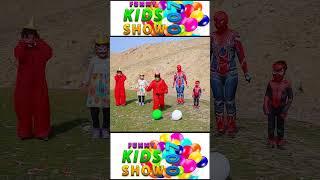 outdoor fun with Flower Balloons and Learn colours for kids   01