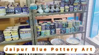 Jaipur Blue Pottery Art | Gopal Saini Blue Pottery Art Collection | Jaipur Craft | Craftpitora