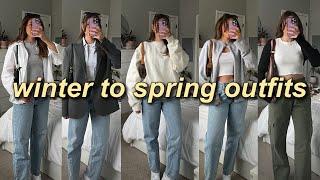 15+ CASUAL WINTER TO SPRING OUTFITS | comfy & casual outfit ideas  (2023 spring fashion trends)