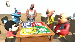 Playing Ludo game with Motu Patlu in Indian Bikes Driving 3d