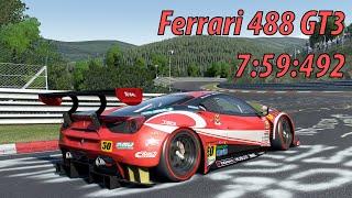 Ferrarei 488 GT3 - Nordschleife Enduracne World Record 7:59:492- Assetto Corsa LFM + Setup