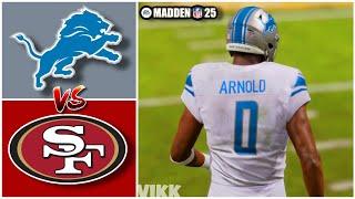 Lions vs 49ers Week 17 Simulation (Madden 25 Rosters)