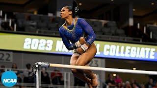 Jordan Chiles - Perfect 10 on bars at 2023 NCAA gymnastics semifinals