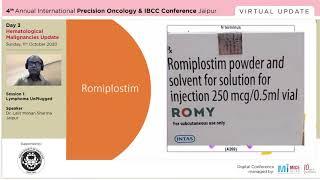 Part 2 - Role of Romiplostim in CIT Management - Dr. Lalit Mohan Sharma, Jaipur