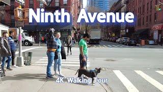 Restaurant Row on Ninth Ave in NYC | 4K Walking Tour