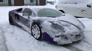 DESTROYING my Lamborghini Rally Car *LAMBO SNOWPLOW*