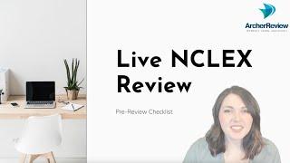 Getting ready for your three-day live NCLEX Review with Archer! 