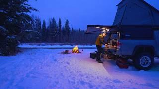 Cold Weather Camping on a Montana River