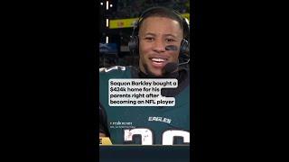 Saquon Barkley bought a $424k home for his parents right after becoming an NFL player