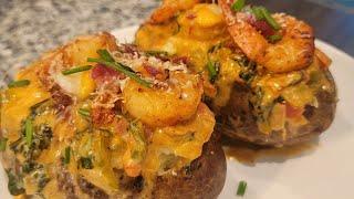 Host With Me  | LOADED SHRIMP BAKED POTATOE | Nicole Emmanuel