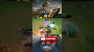 ASTRO KARINA | BURST ASSASSIN | #mobilelegends #mlbb #magicchess