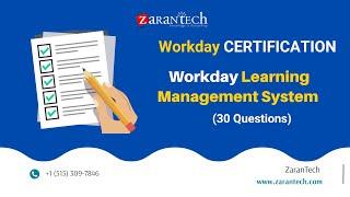 Workday Learning Management System (LMS) (30 Questions) | Workday Learner Community