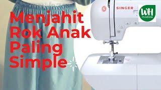 Menjahit Rok Anak Paling Simple #mesinjahitportable #sewingtutorial