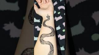 Snake #art #artist #snakedrawing #fyp #shorts #feeds #drawing #tatoodesign #artfeed #cute