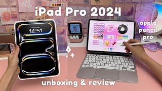 NEW iPad Pro 2024 Unboxing & Review ️‍| Apple Pencil Pro, Magic Keyboard, iPad Pro M4