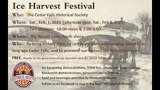 Cedar Falls Ice Harvest Preview 2025