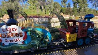 Casey Jr Circus Train Full Ride 1080p  at Disneyland December 2022