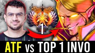 ATF Last Picked GRANDMASTER HERO vs. New TOP 1 MMR Invoker Mid!