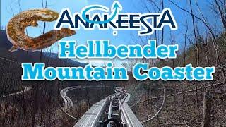 Riding Hellbender Mountain Coaster at Anakeesta!